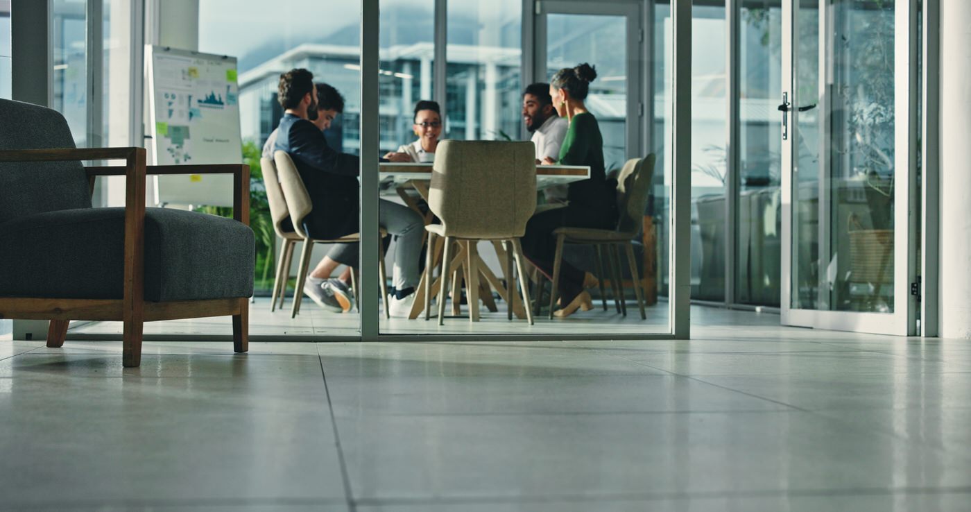 Business,People,,Team,And,Meeting,With,Blur,In,Conference,For